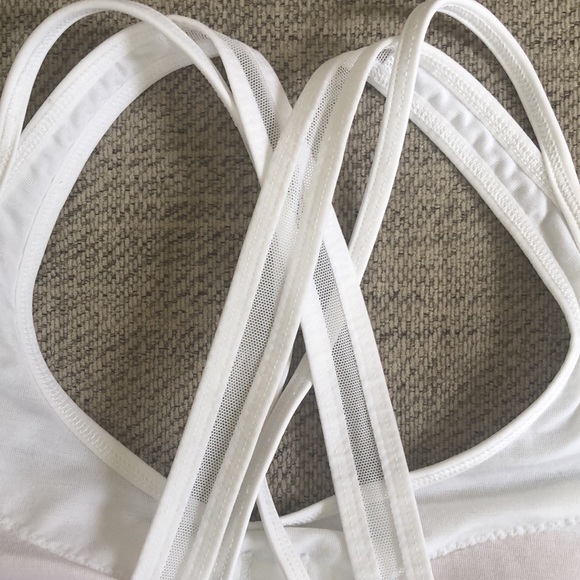 White Lululemon Sports Bra - Picture 5 of 6
